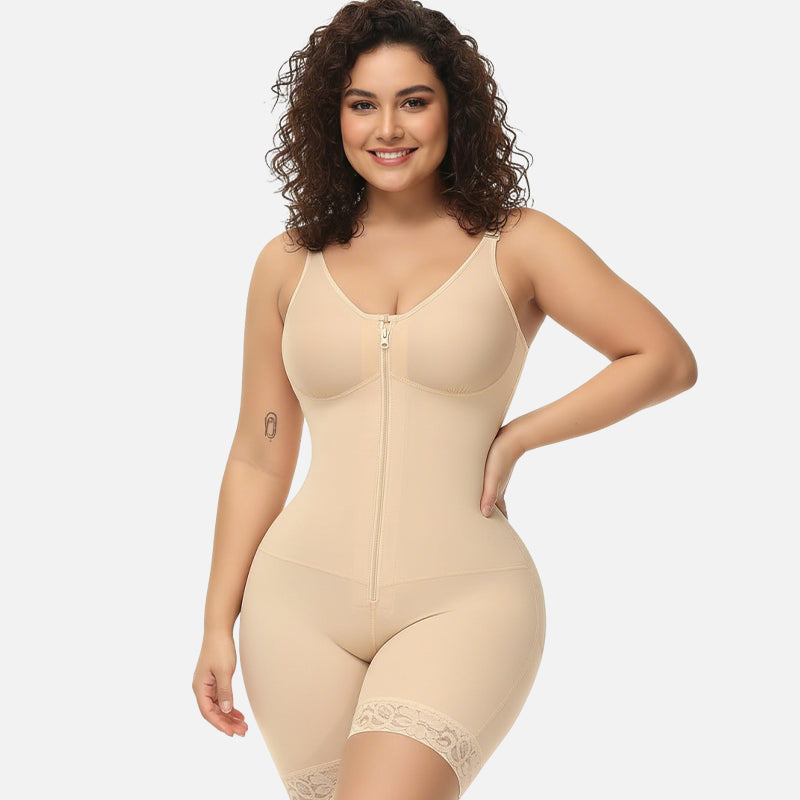 Vatsaa hallitseva pakaralihasten kohottaja vetoketjulla ja haaroilla, fajas colombianas