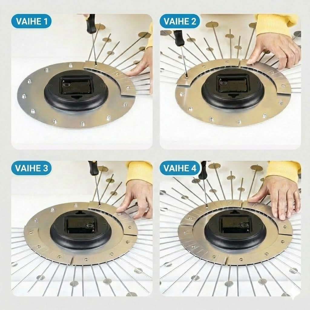 Tyylikäs strassi-seinäkello