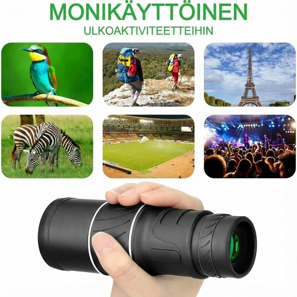 16x52 Monokulaarinen kaksoisoptinen zoom-teleskooppi