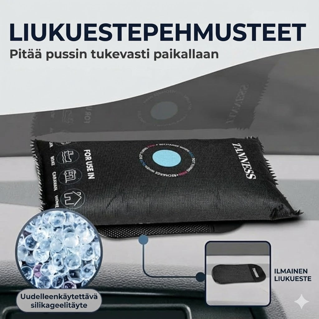 Uudelleenkäytettävä auton ilmankuivain: Estää kondenssiveden muodostumisen