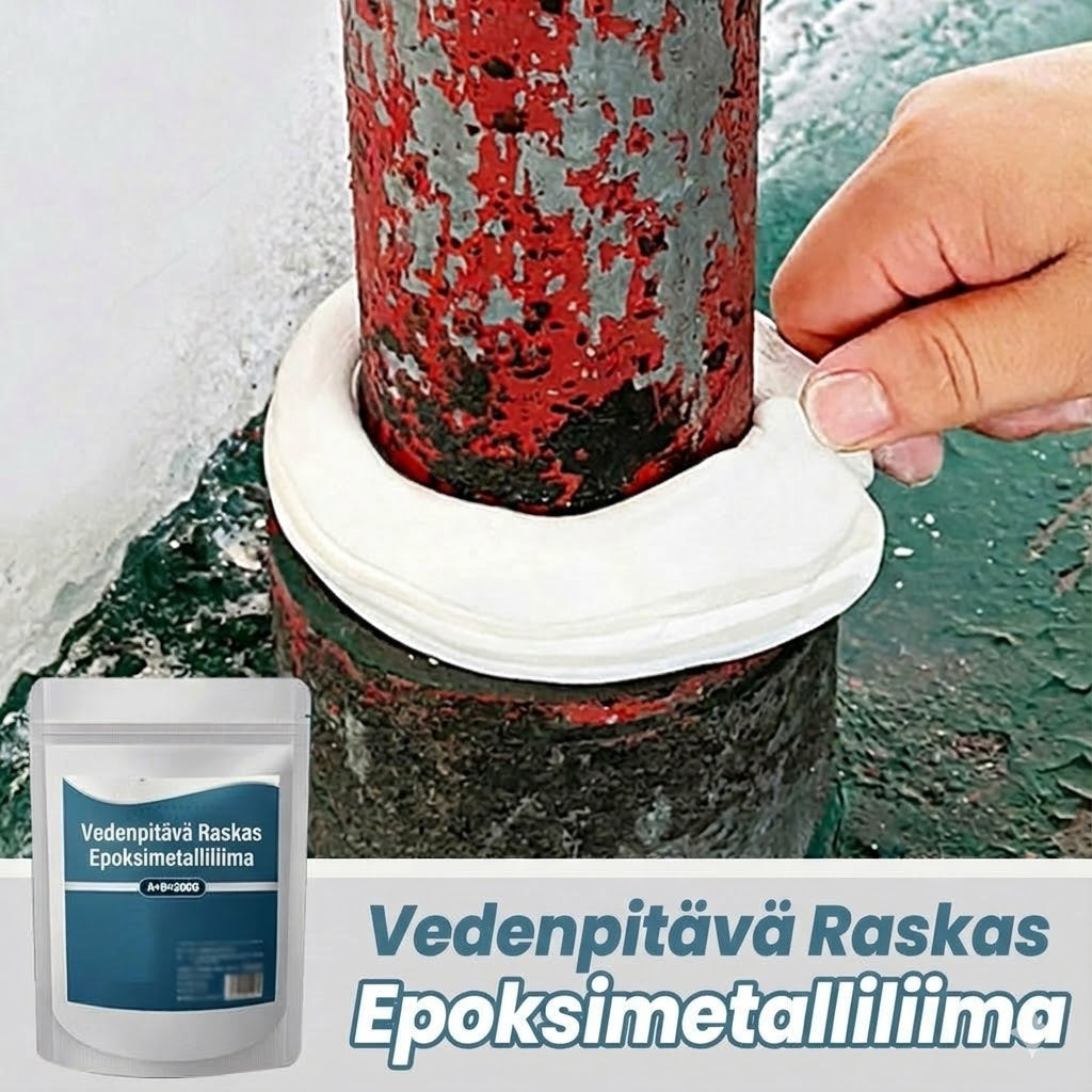Erittäin vahva metalliepoksi (iskunkestävä)