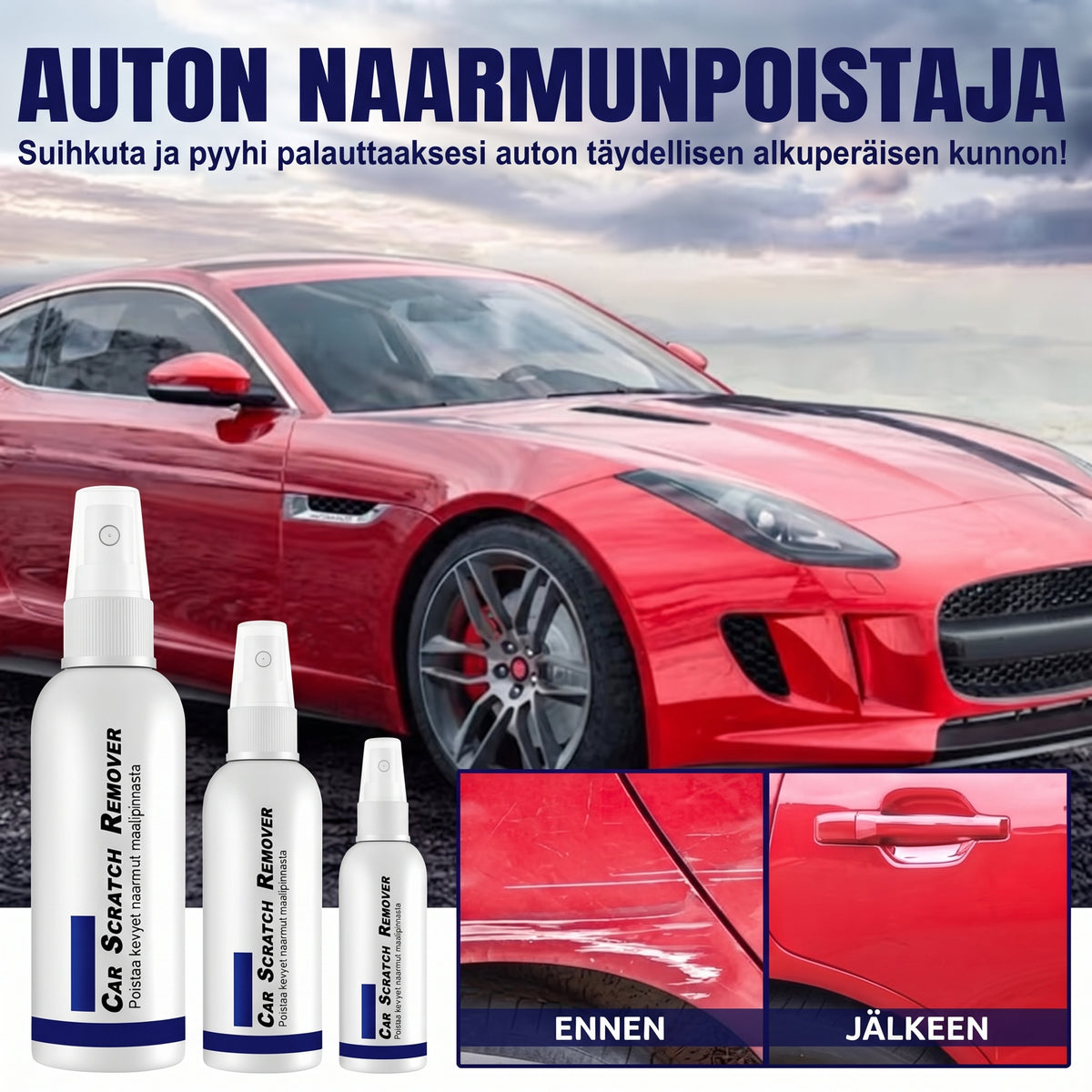 Auton naarmujenpoistosuihke 100 ml