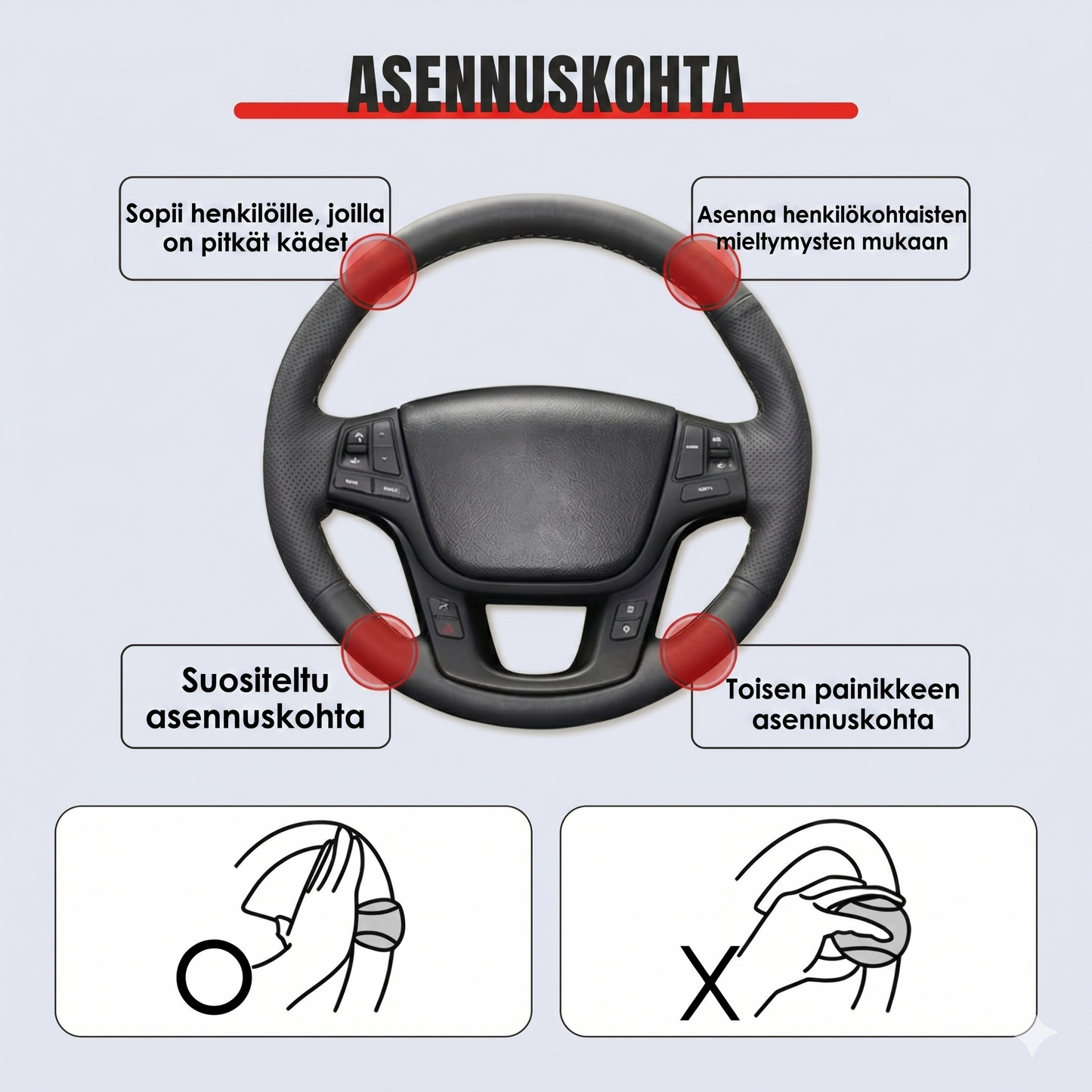Liukumaton silikonikahva