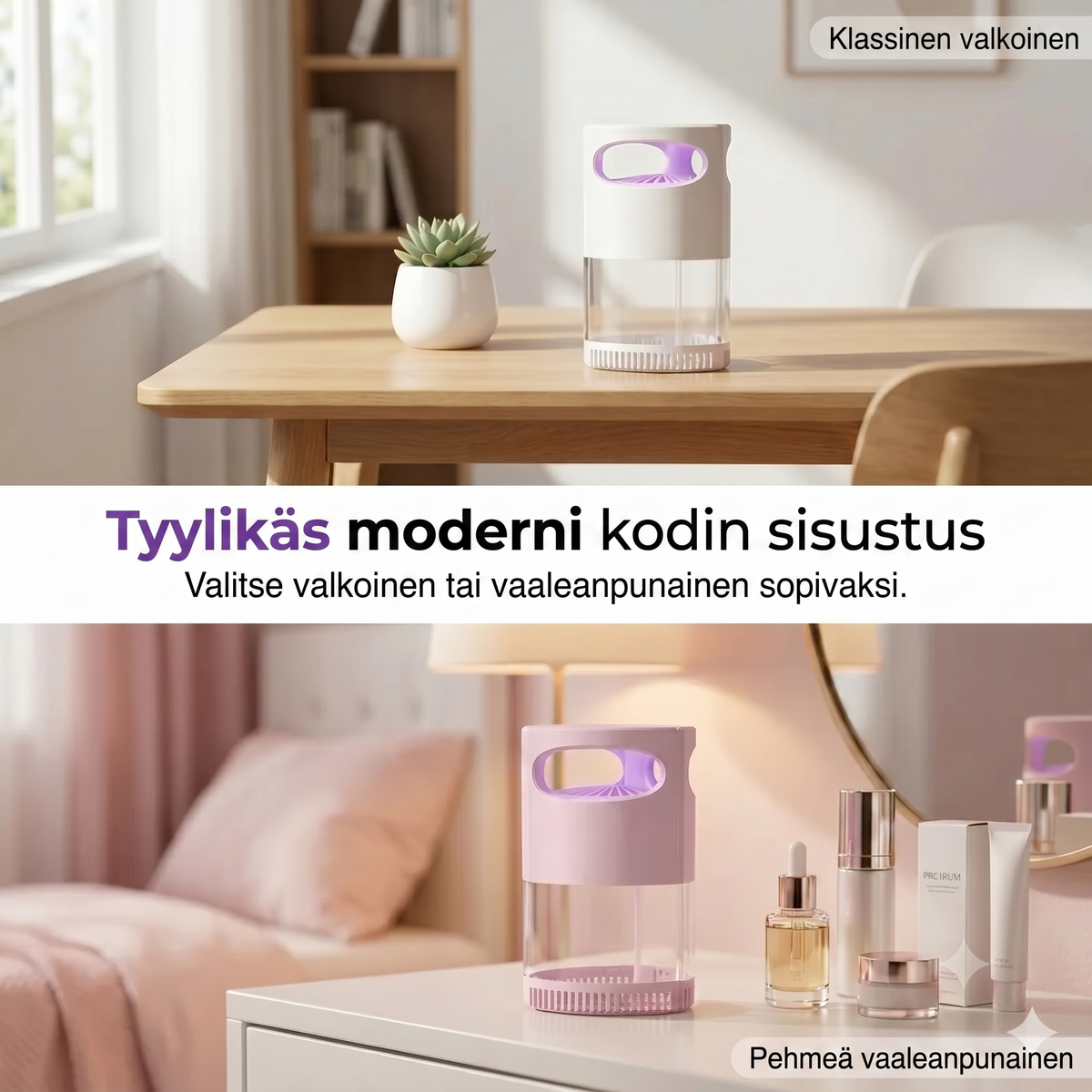 UV-hyttyslamppu – USB-käyttöinen, kemikaaliton,hiljainen
