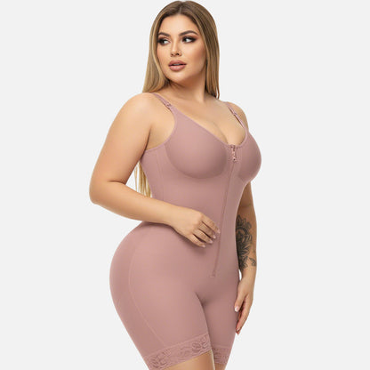 Vatsaa hallitseva pakaralihasten kohottaja vetoketjulla ja haaroilla, fajas colombianas