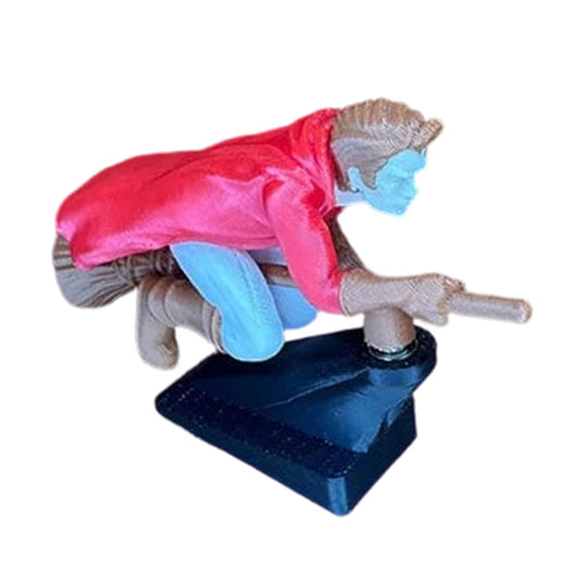 Maaginen luudanvarsi auton kojelaudan koriste