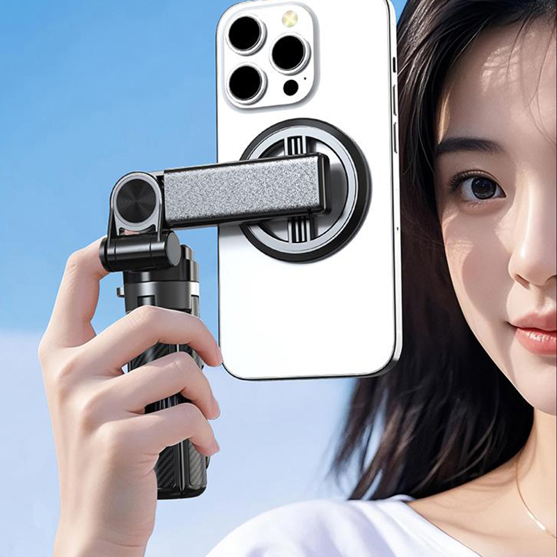 4-in-1 Magneettinen selfiekeppi 360 asteen kääntömahdollisuudella