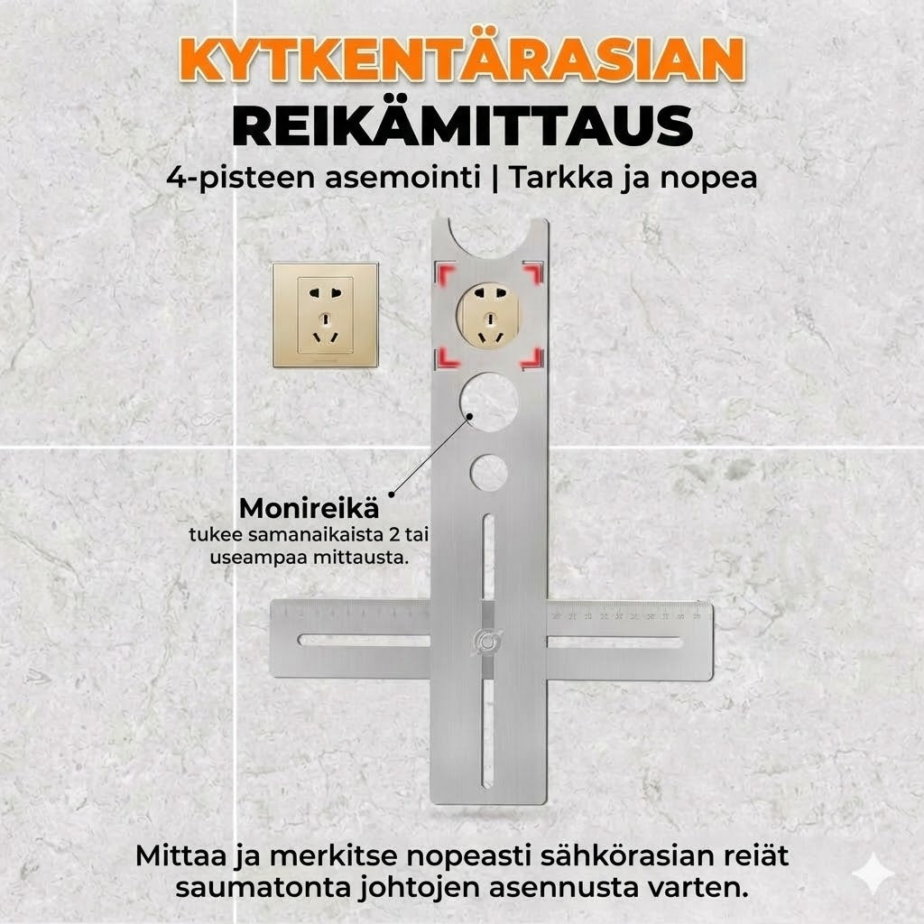 Täysin kulmassa säädettävä poraustyökalu