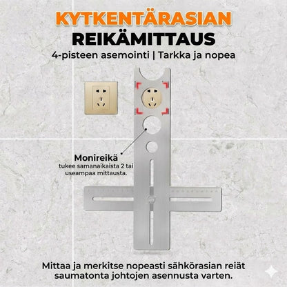 Täysin kulmassa säädettävä poraustyökalu