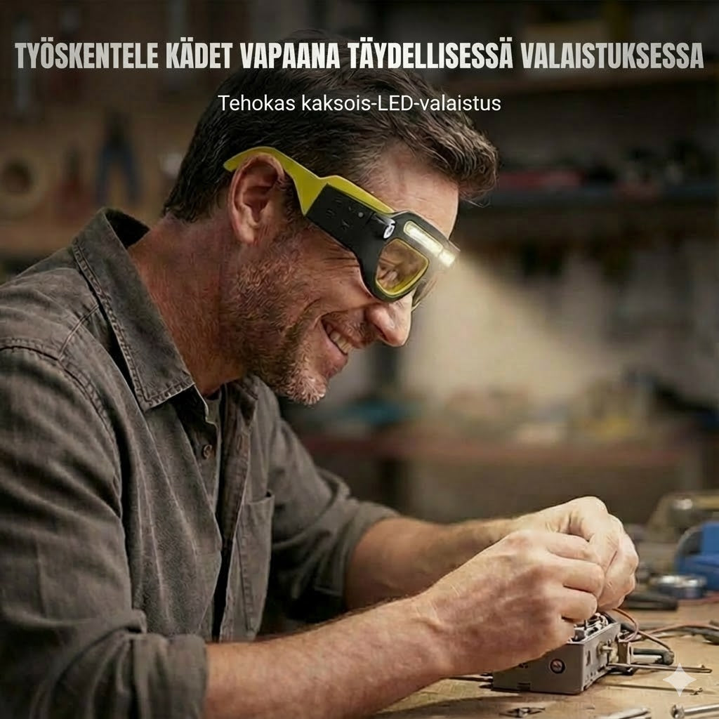 Tehokas LED-otsalamppu: Vedenkestävä ja ladattava (ulkokäyttöön ja tee-se-itse-käyttöön)