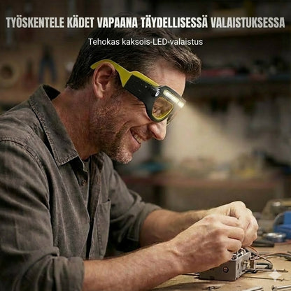 Tehokas LED-otsalamppu: Vedenkestävä ja ladattava (ulkokäyttöön ja tee-se-itse-käyttöön)