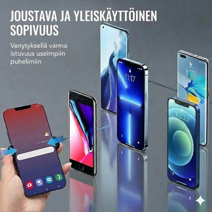 Kolmen sormen kaksoissormus, jossa on klipsi takana