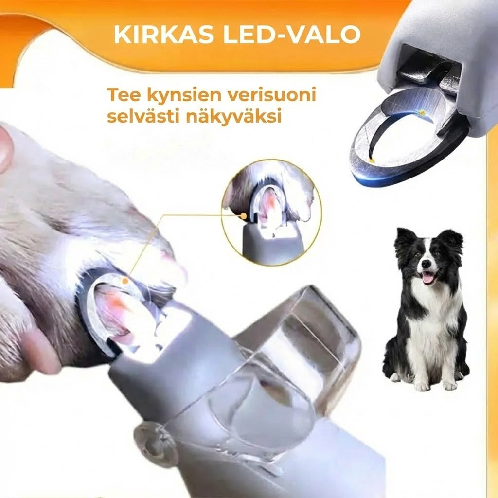 Lemmikkien LED-kynsileikkuri