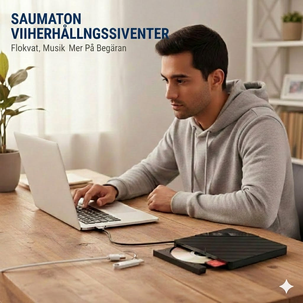 Ulkoinen CD/DVD-asema kannettavalle tietokoneelle