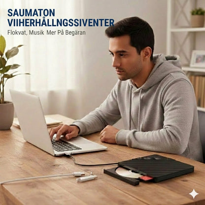 Ulkoinen CD/DVD-asema kannettavalle tietokoneelle
