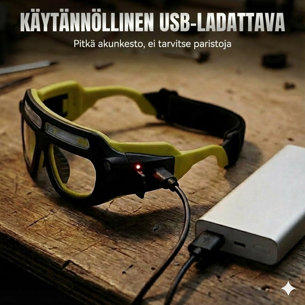 Tehokas LED-otsalamppu: Vedenkestävä ja ladattava (ulkokäyttöön ja tee-se-itse-käyttöön)