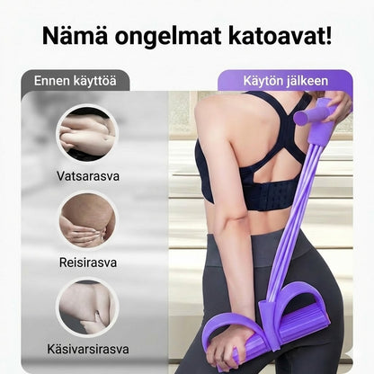 Istumaannousutreeni kotiin: Vatsalihakset kiinteytettynä