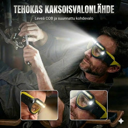 Tehokas LED-otsalamppu: Vedenkestävä ja ladattava (ulkokäyttöön ja tee-se-itse-käyttöön)