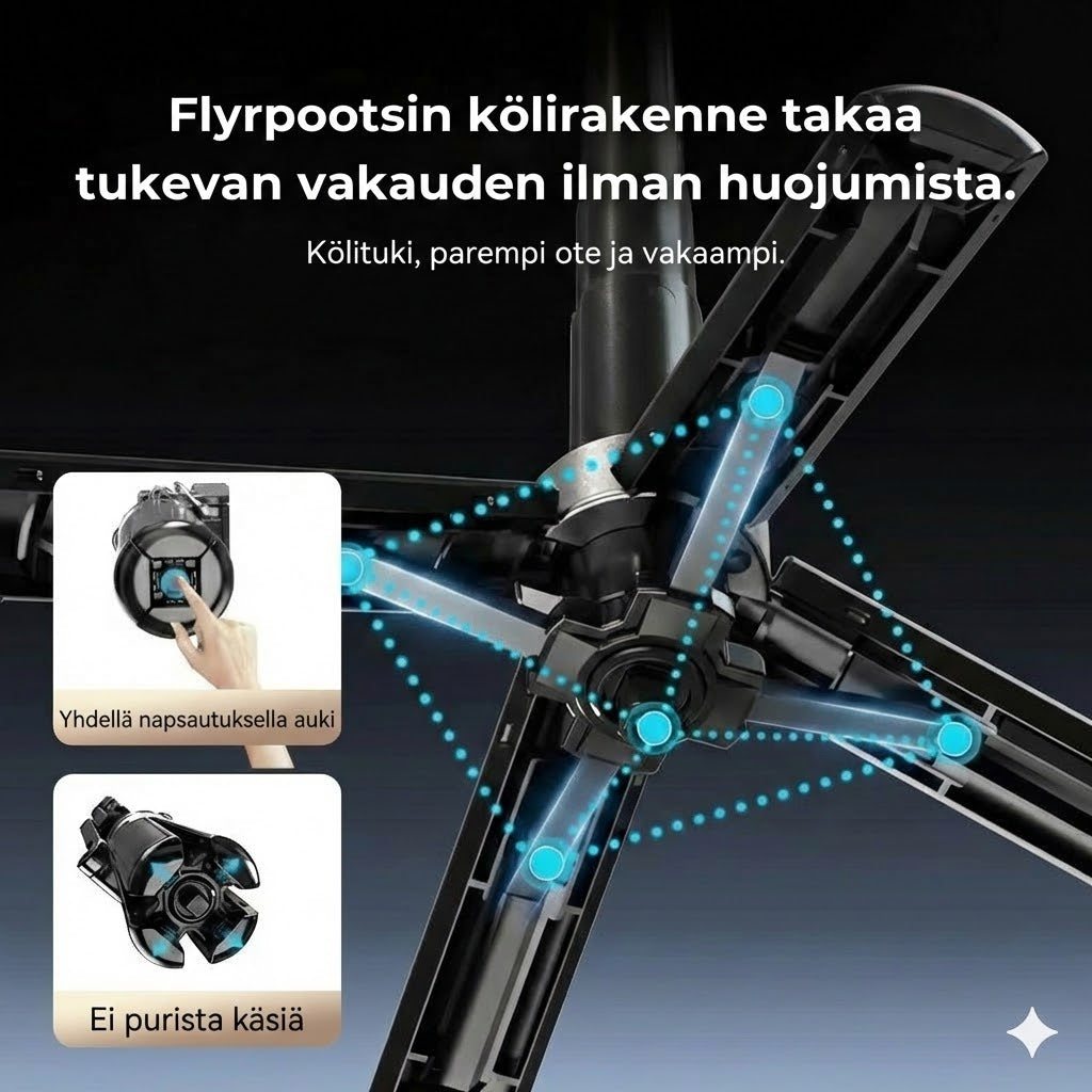 4-in-1 Magneettinen selfiekeppi 360 asteen kääntömahdollisuudella