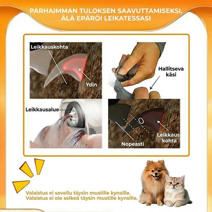 Lemmikkien LED-kynsileikkuri