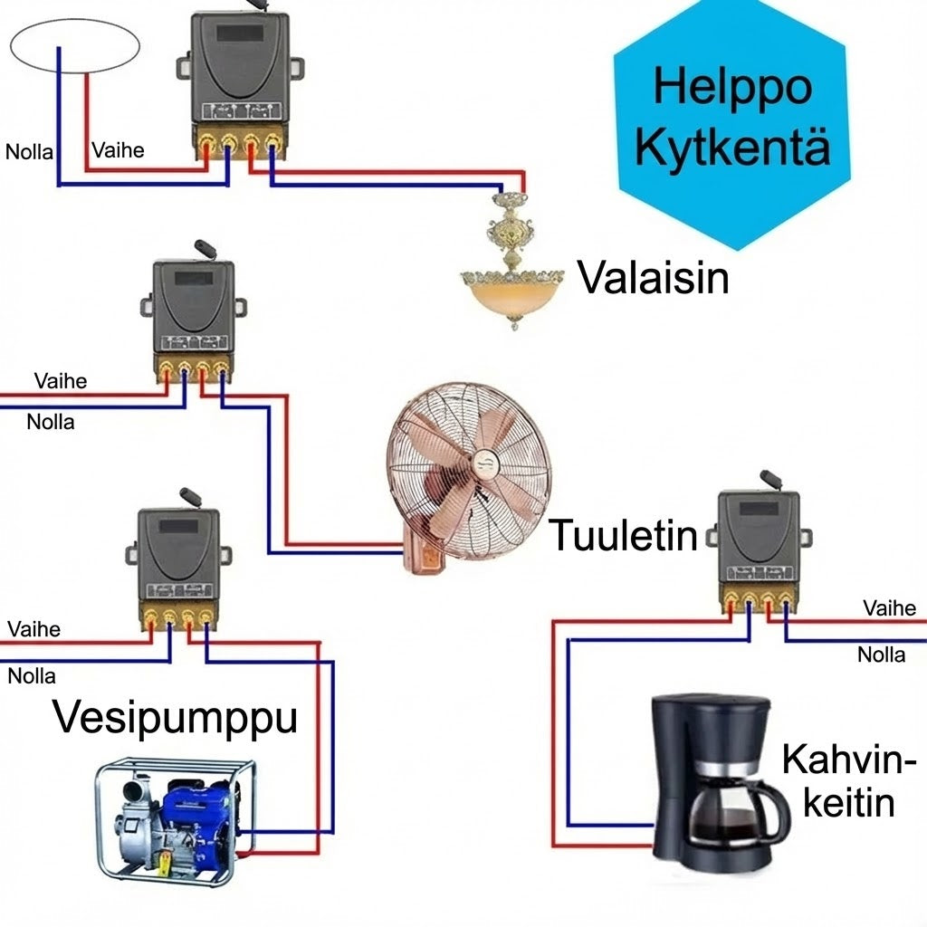 Langaton kytkinsarja: Asenna ilman kaapeleita