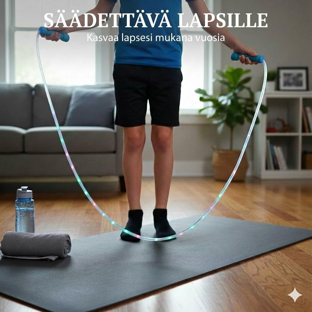 LED-valaistu hyppynaru lapsille