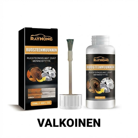 Tehokas ruosteenpoistaja ja -muunnin