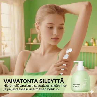 Hellävarainen ja ärsyttämätön karvanpoistovoide (230g + lasta)