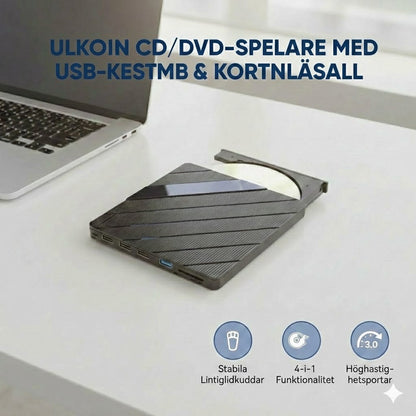 Ulkoinen CD/DVD-asema kannettavalle tietokoneelle