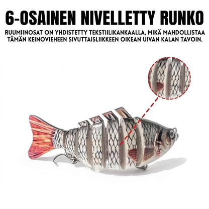 Moniosainen bioninen uintiuistin