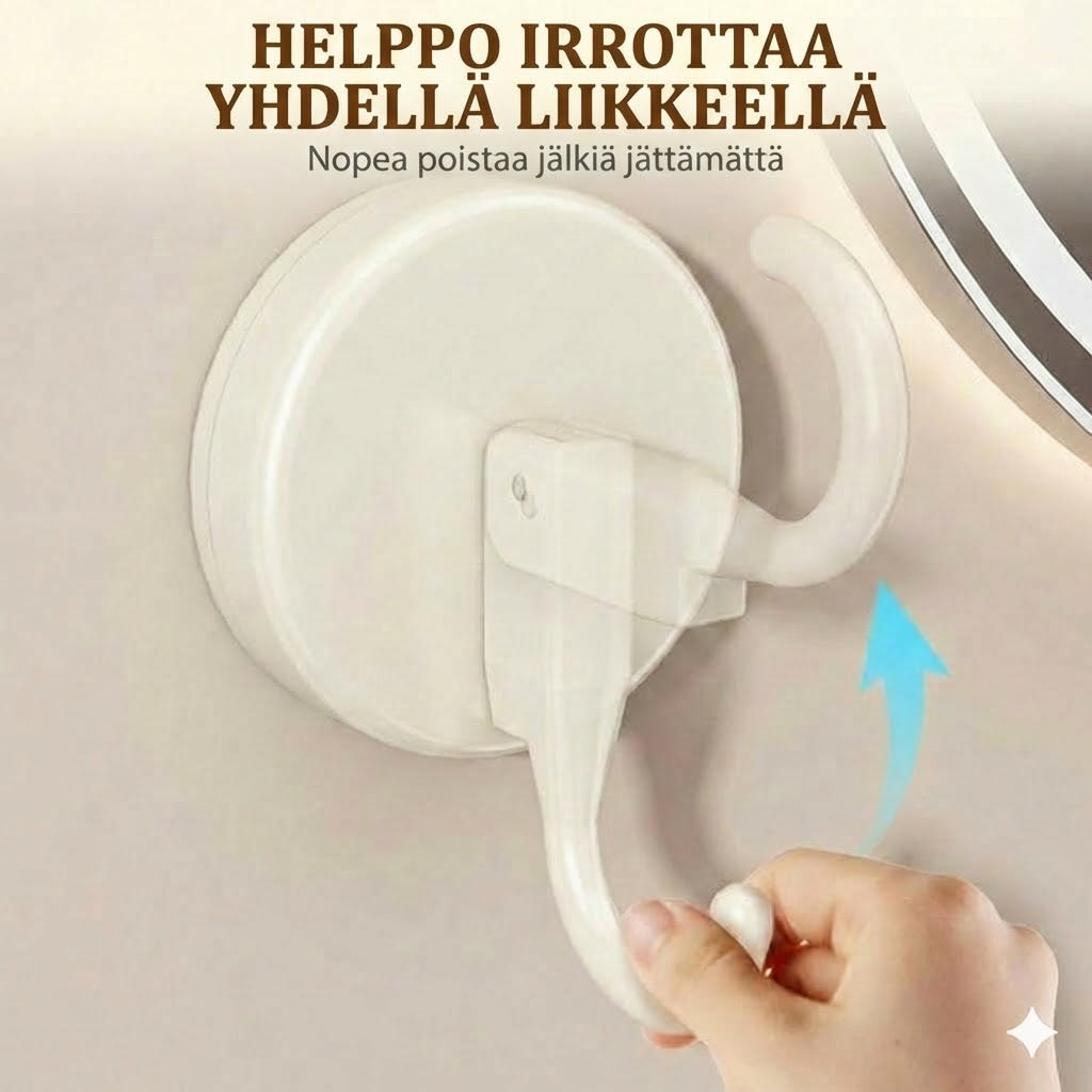 Erittäin vahva imukuppikoukku