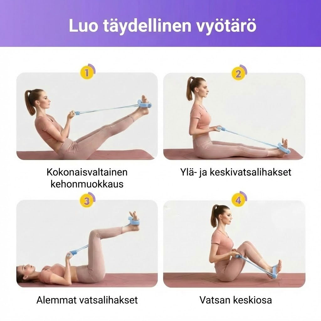 Istumaannousutreeni kotiin: Vatsalihakset kiinteytettynä