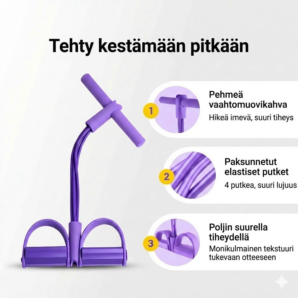 Istumaannousutreeni kotiin: Vatsalihakset kiinteytettynä