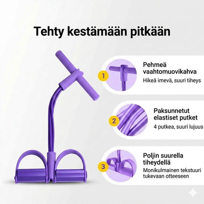 Istumaannousutreeni kotiin: Vatsalihakset kiinteytettynä