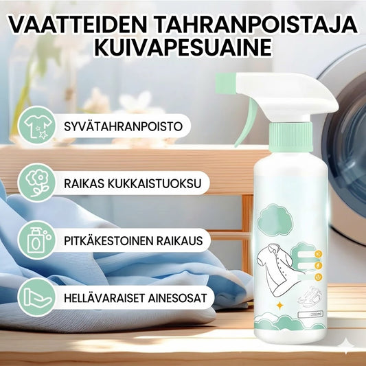 Vaatteiden tahranpoistosuihke