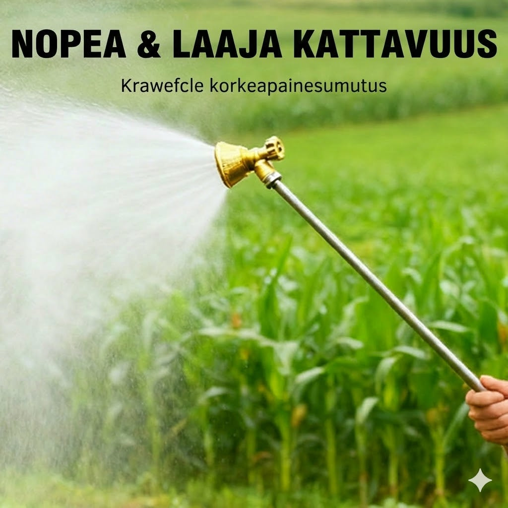 Säädettävä messinkisuutin maatalousruiskulle