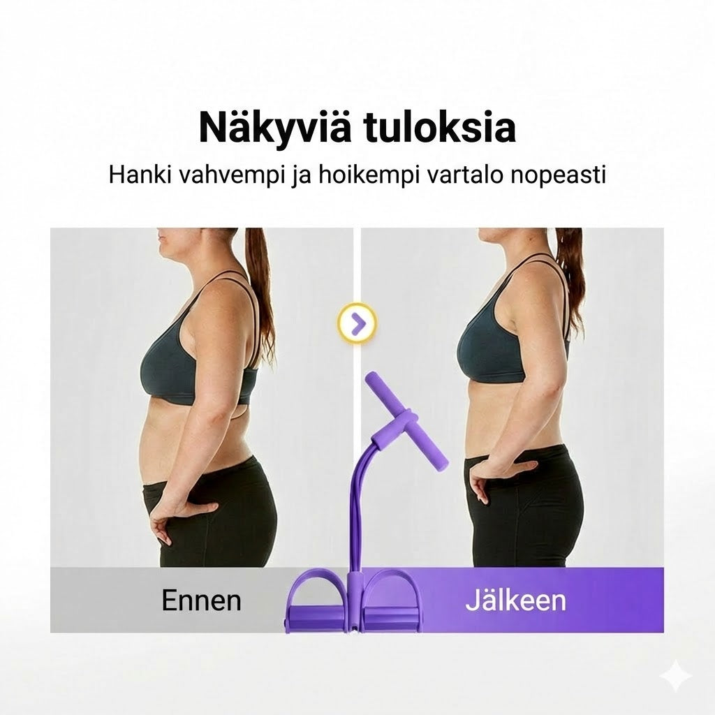 Istumaannousutreeni kotiin: Vatsalihakset kiinteytettynä