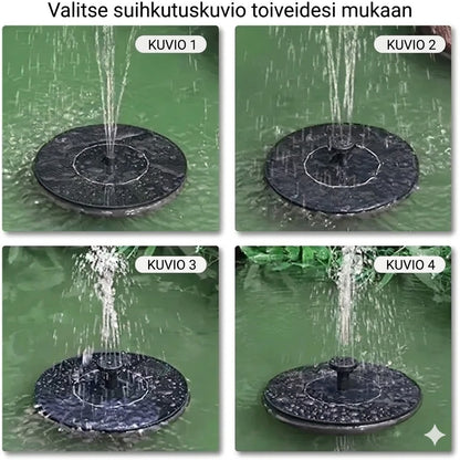 Aurinkokennokäyttöinen suihkulähde