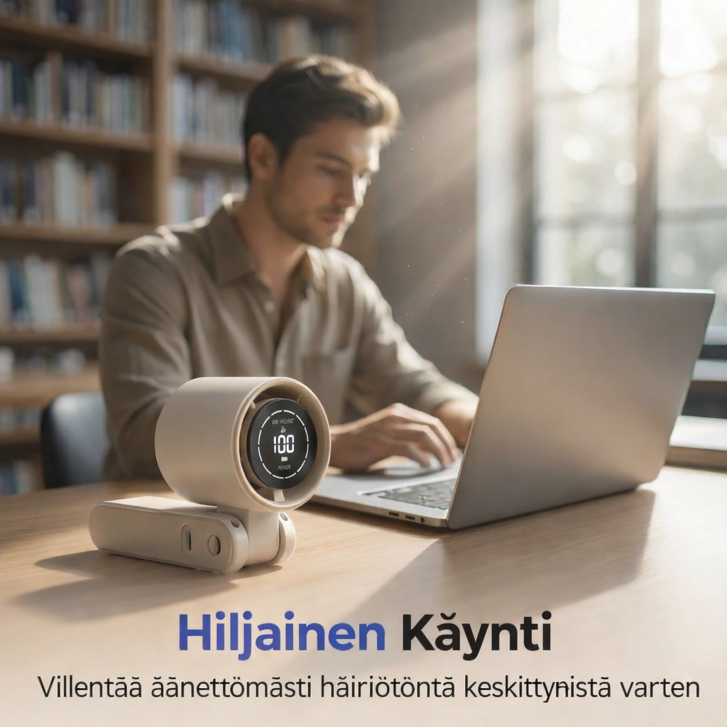 Kannettava käsituuletin digitaalisella LED-näytöllä