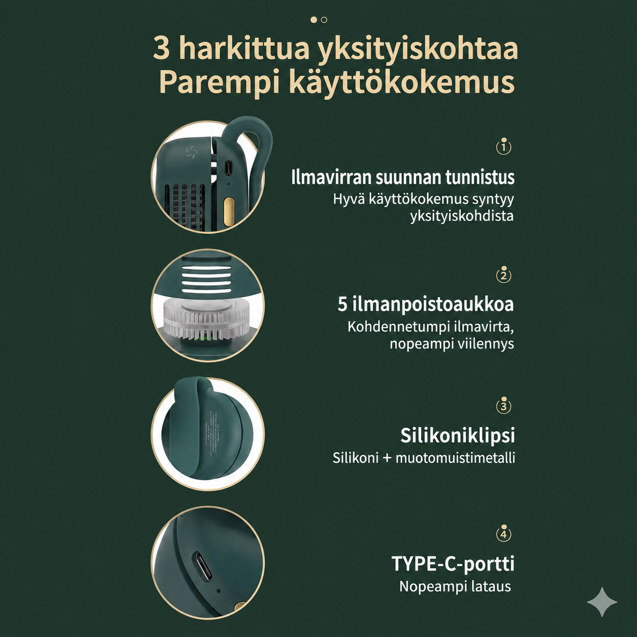 Kannettava minituuletin