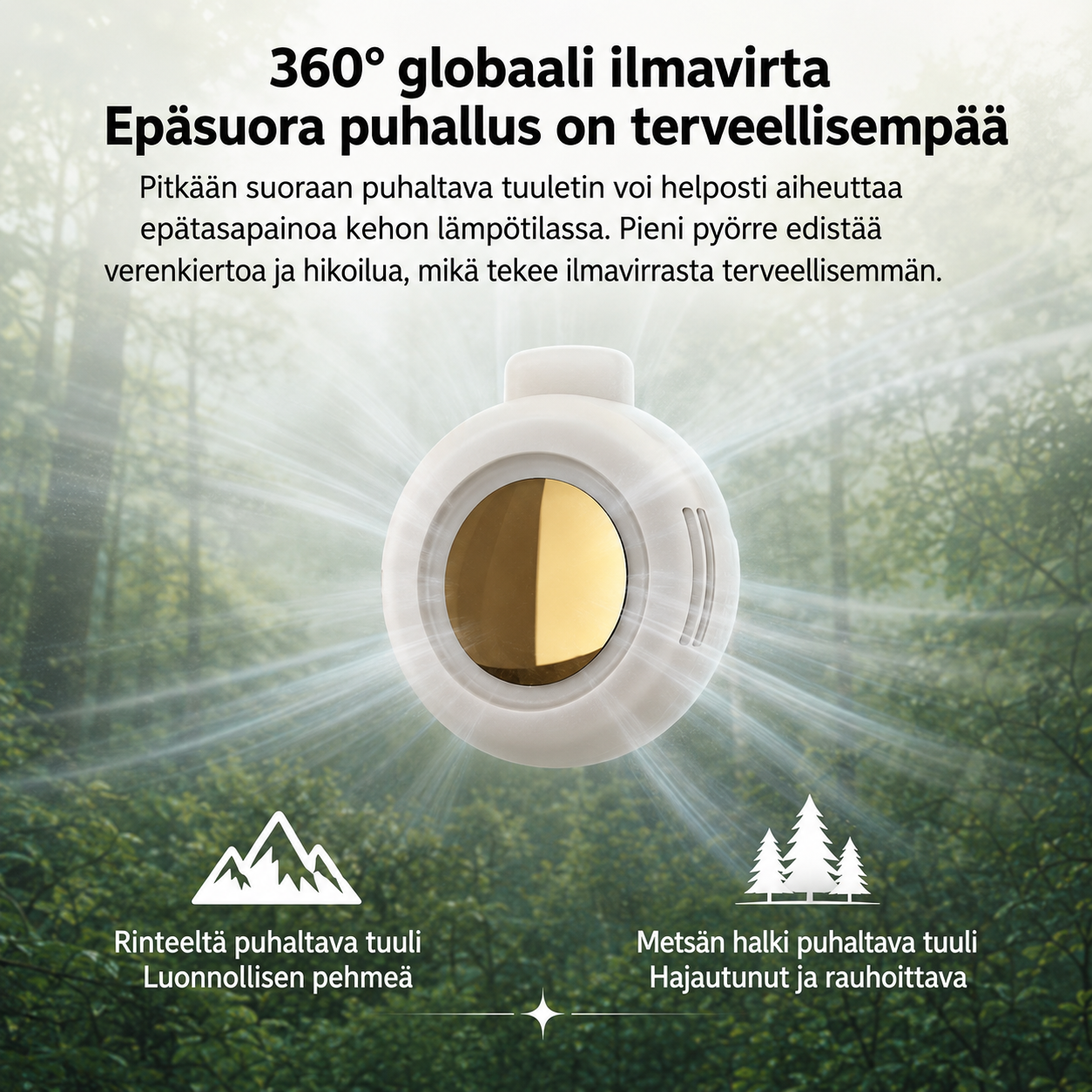 Kannettava minituuletin
