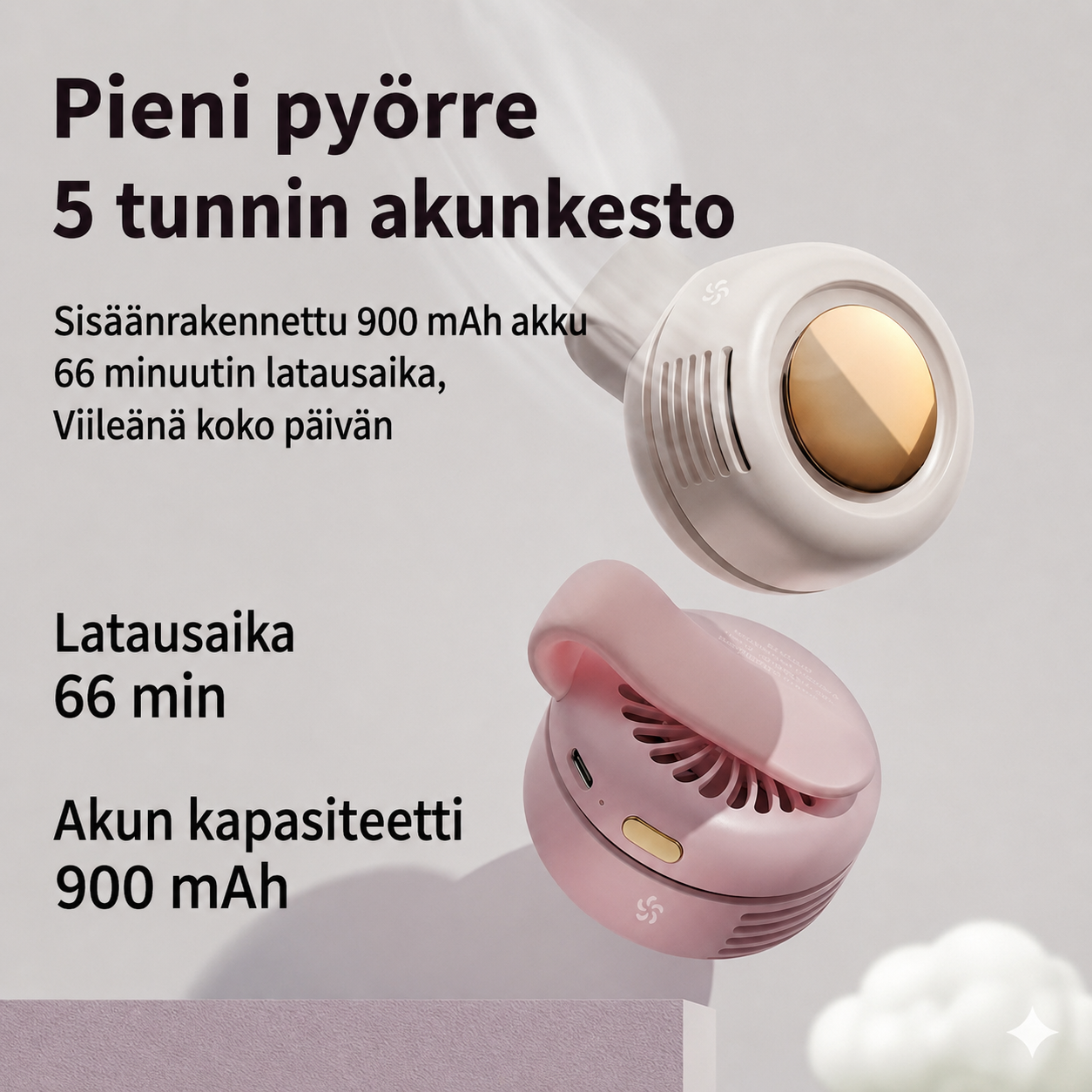 Kannettava minituuletin