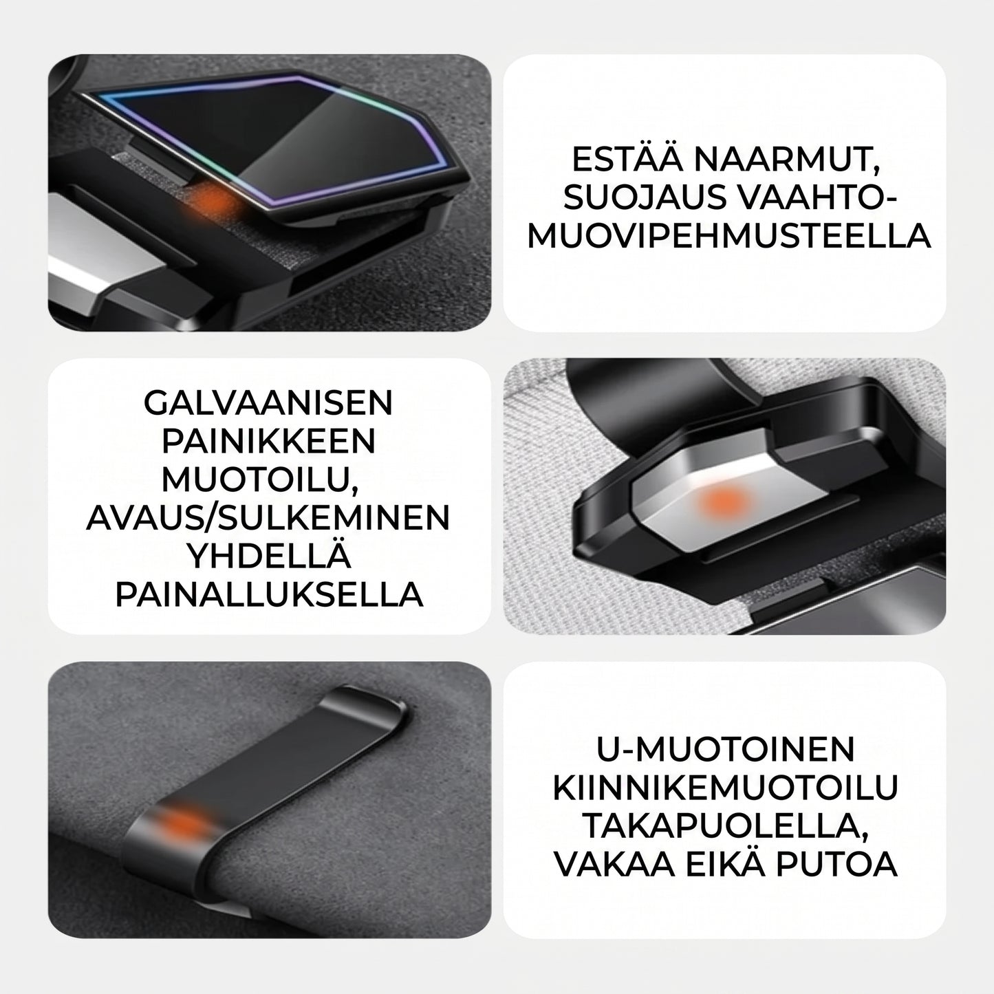 Magneettinen silmälasipidike autoon