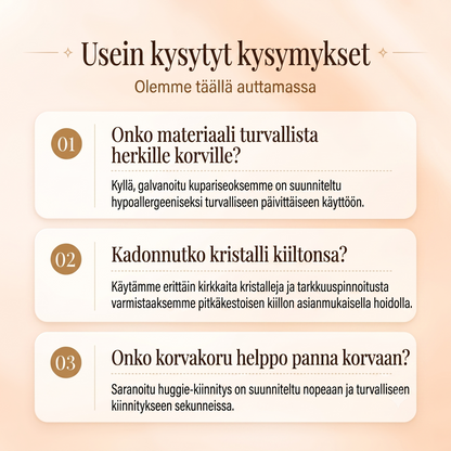 Taivaansiniset roikkuvat korvakorut