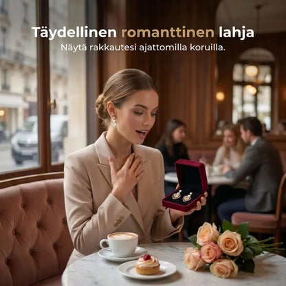Sydämenmuotoiset riippukorvakorut 1 pari