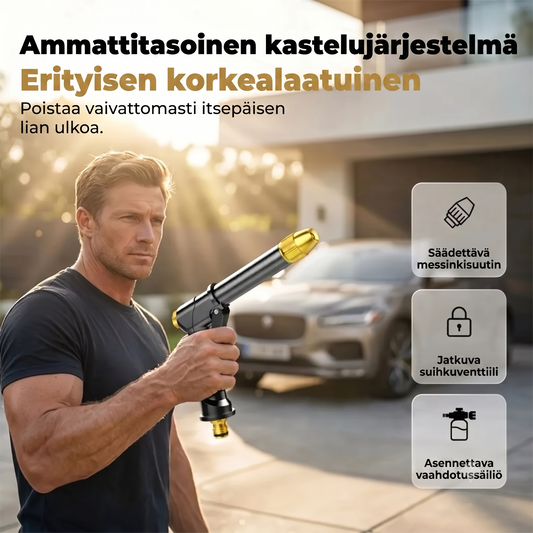 Puutarhaletkun ruiskupistooli