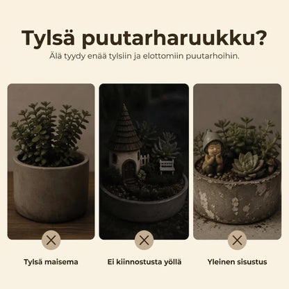 Valaisevien minikasvil lyhtyjen 7 kappaleen setti
