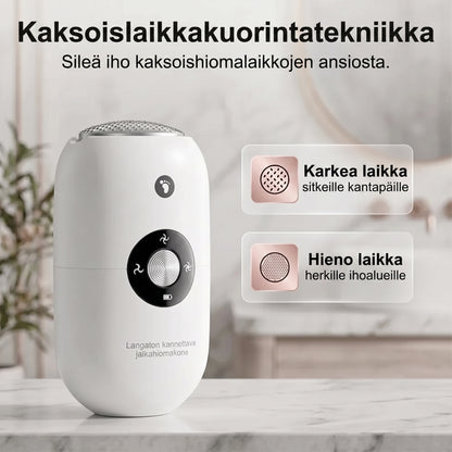 Sähköinen kovettumien poistaja jaloille