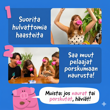 Pigsniff-peli – nauraminen on ehdottomasti kielletty