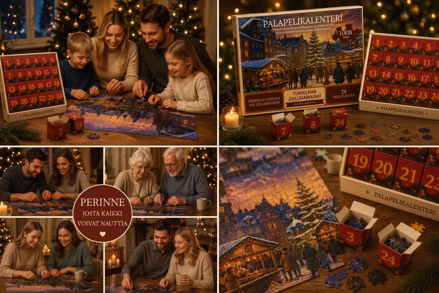 24 päivän joulupalapeli-adventtikalenteri
